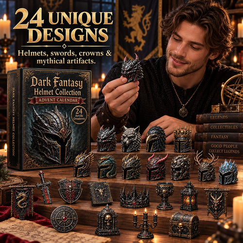 ⭐2026 USA Sale: Up to 50% OFF -🐉24 Exclusive Dark Fantasy Helmet Advent Calendar