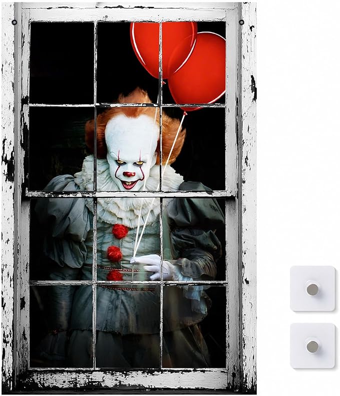 👁️Creepy 3D Halloween Window Poster – The View Your Neighbors Won’t Forget