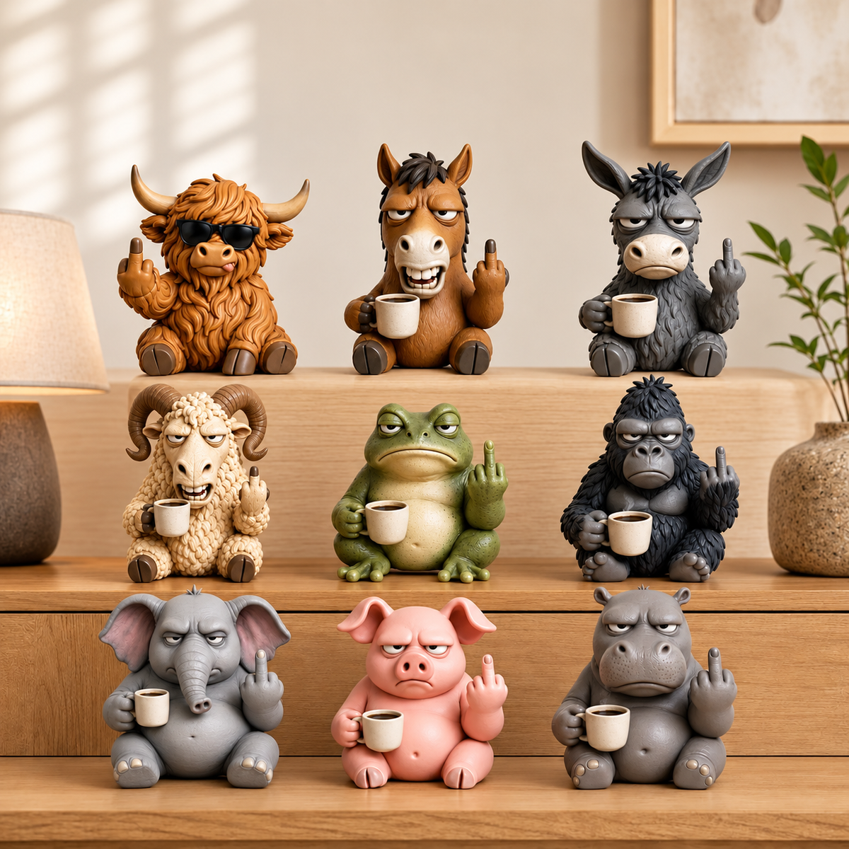 Sassy Animal Buddies nine animal figurines