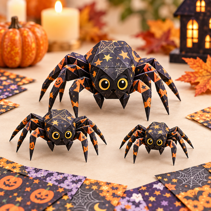 🧘Relaxing & Beginner-Friendly- 🎃DIY Halloween Paper(💕Step-by-Step Guide Included)