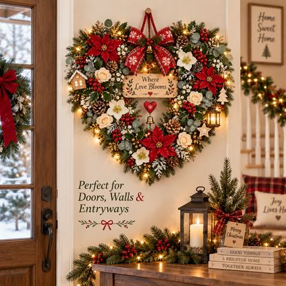 ❤️✨Where Love Comes Home™ – Christmas Heart Wall Decor