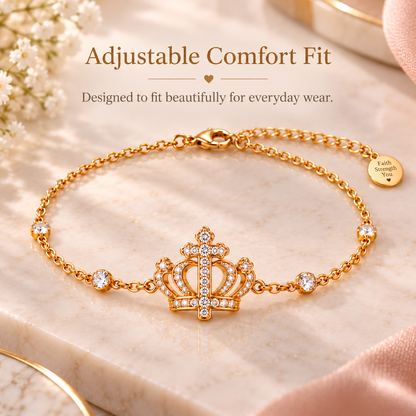 ⏰LAST DAY 49% OFF 👑✝️Crown of Faith Cross Bracelet