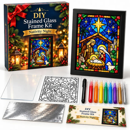 🔥😍Make Your Own Holiday Window Art | Festive DIY Frame Craft Kit
