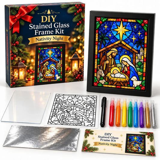🔥😍Make Your Own Holiday Window Art | Festive DIY Frame Craft Kit