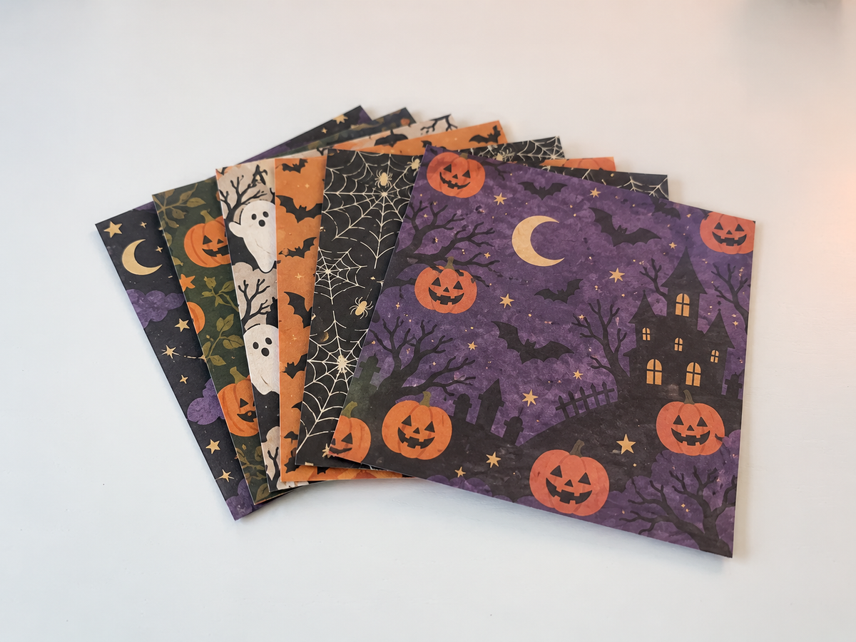 🧘Relaxing & Beginner-Friendly- 🎃DIY Halloween Paper(💕Step-by-Step Guide Included)
