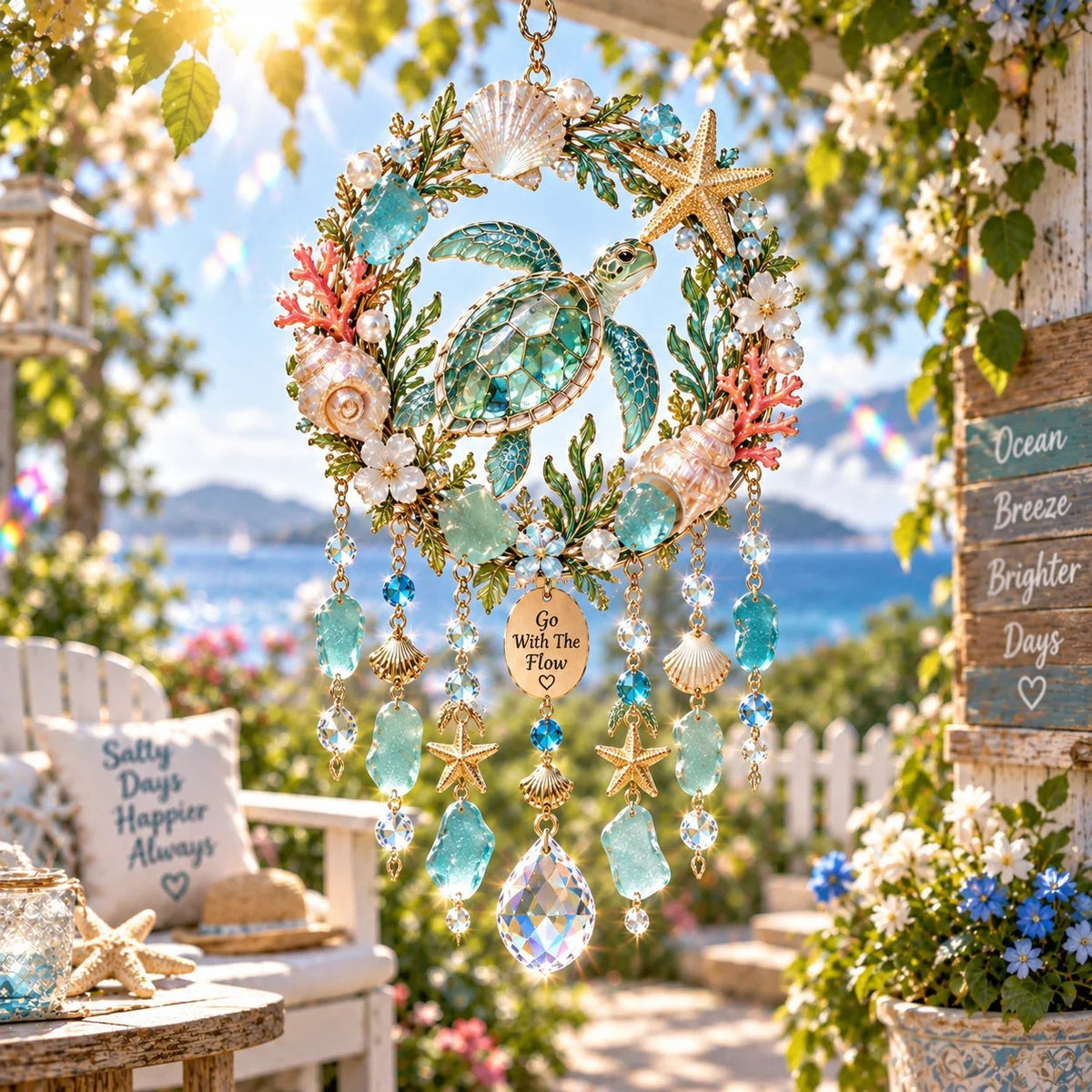🔥😍Whimsical Animal Wind Chimes | Sparkling Suncatcher Decor
