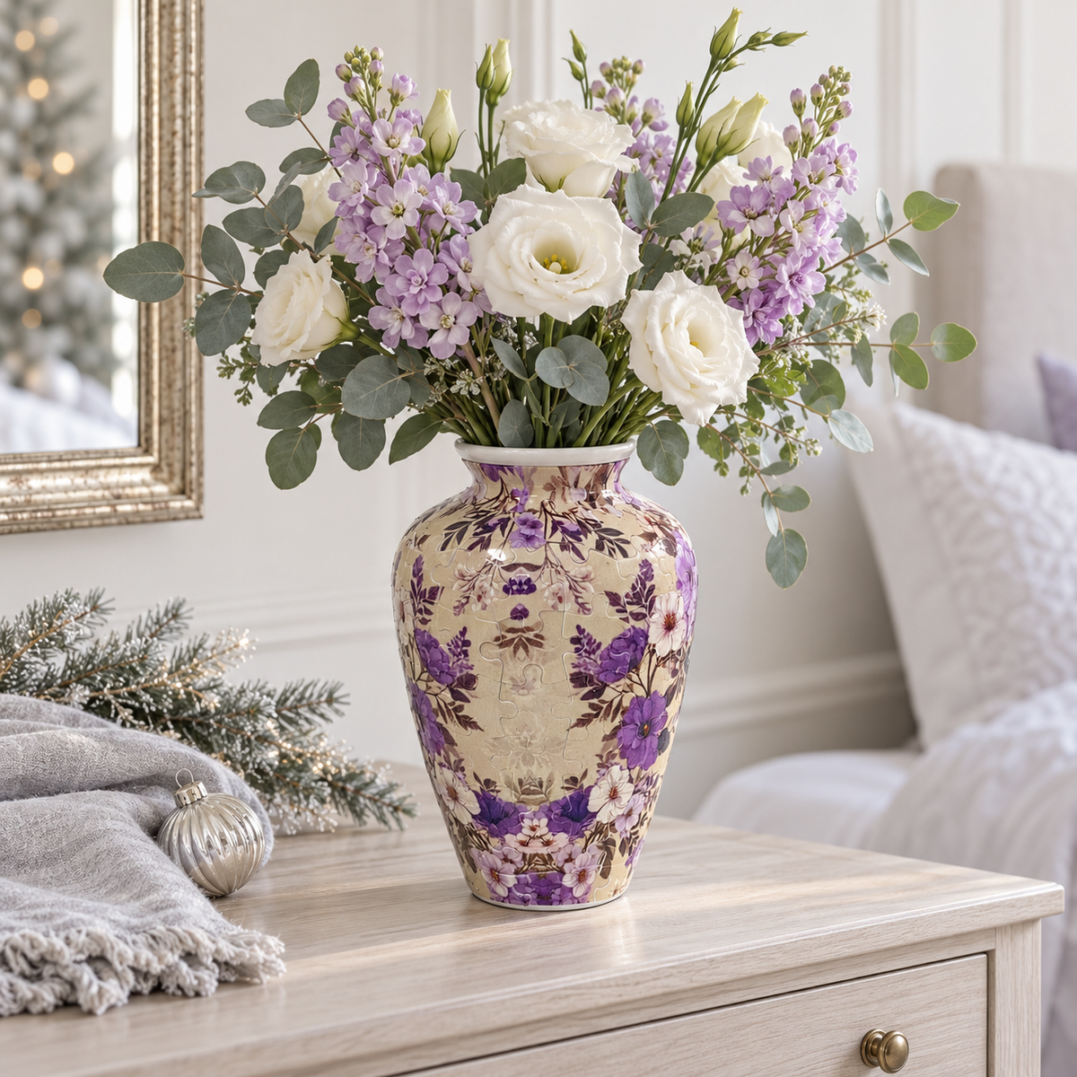 🧩3D Puzzle Vase for Flowers-🎁The Christmas gift that becomes part of their home.