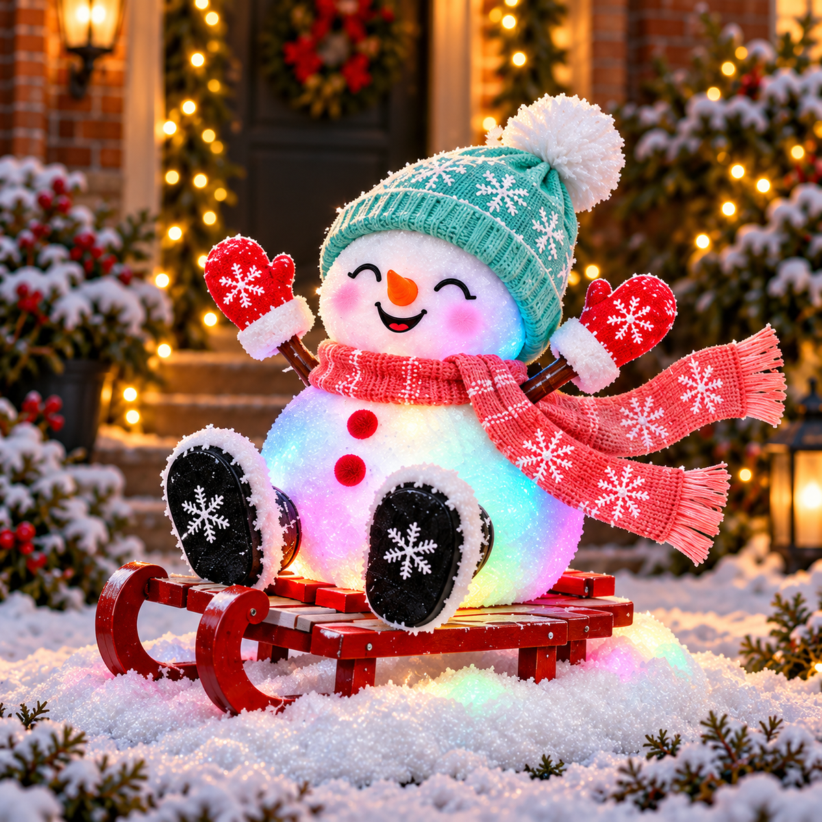 🔥☃️ Jolly Snowman Friends – 4 Glowing Holiday Designs