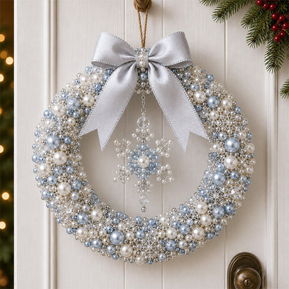 💎🎀DIY Beaded Christmas Wreath Kit – Create Your Own Holiday Door Décor