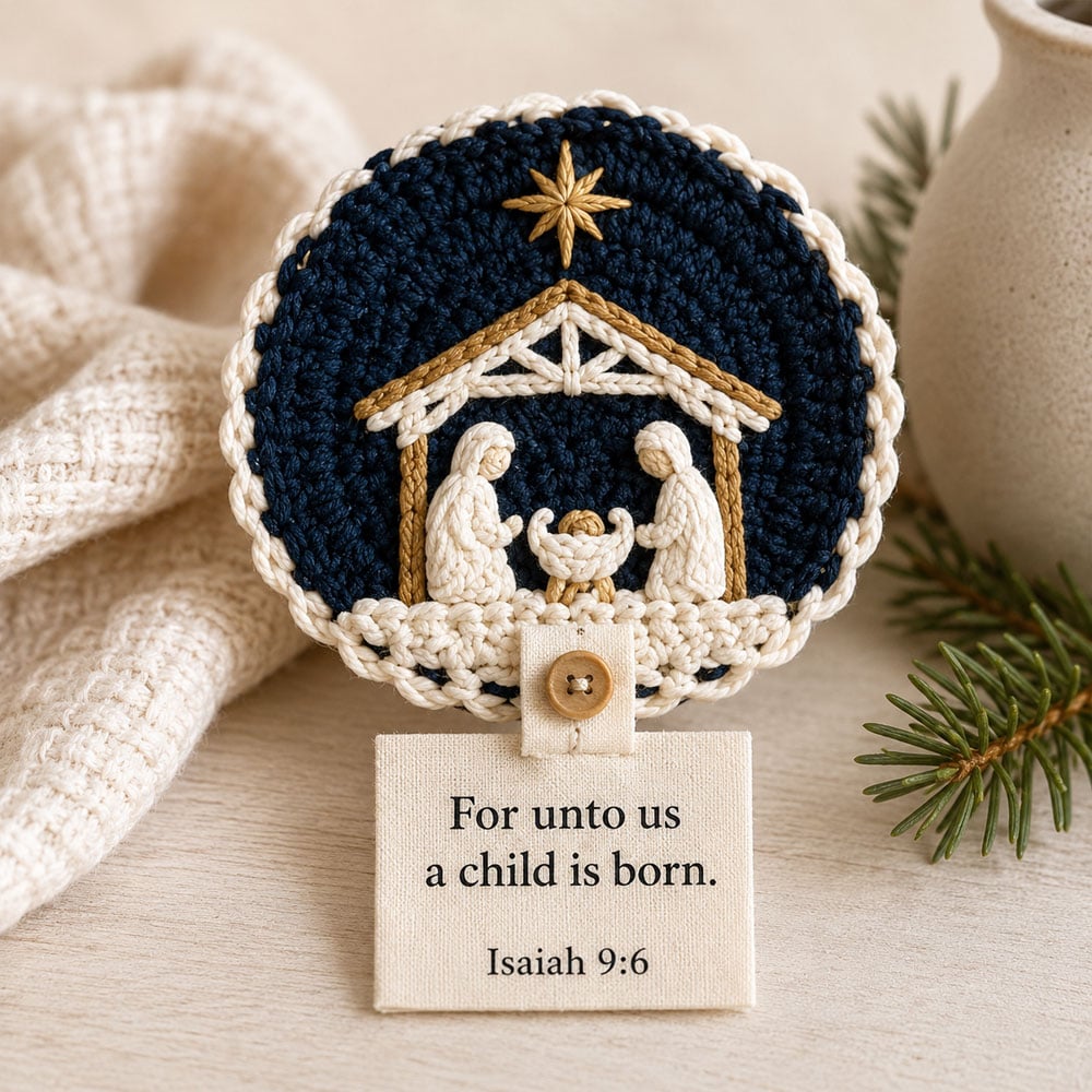 🔥LAST DAY 49% OFF - DIY Nativity Crochet Coaster Kit – A Meaningful Christmas Craft