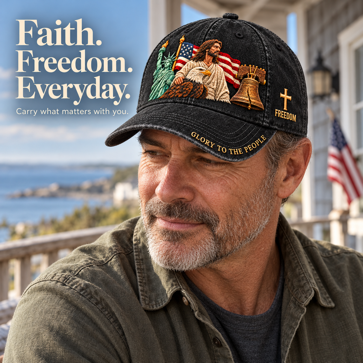 ✝️Faith & Freedom – 2027 Nestmiro®American Heritage Embroidered Cap 🧢
