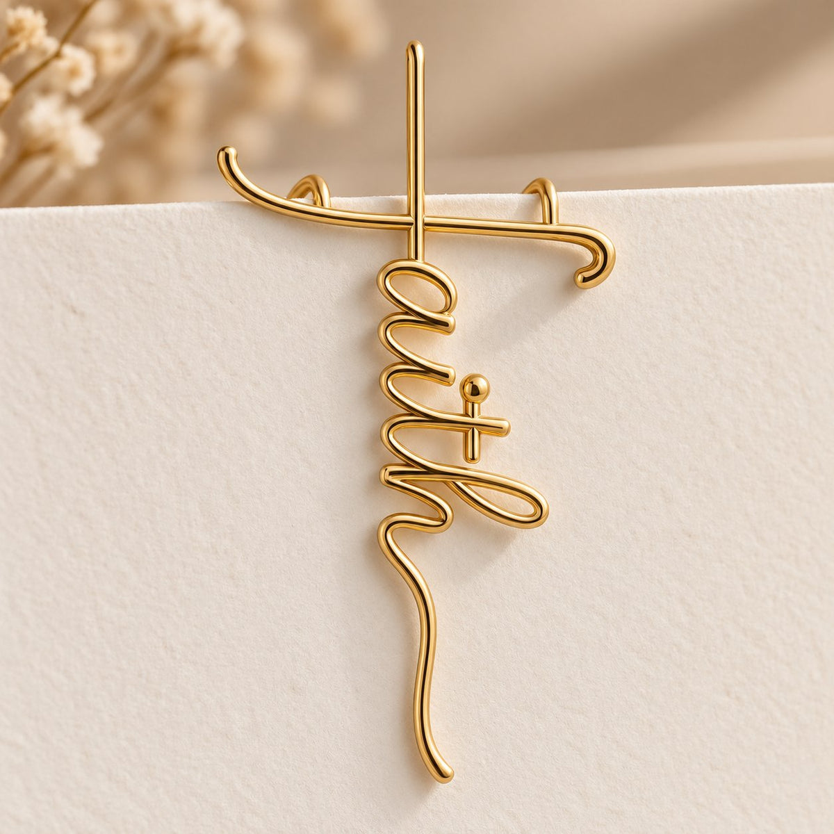 🔥😍Golden Faith Paper Clips – Inspirational Stationery✝️