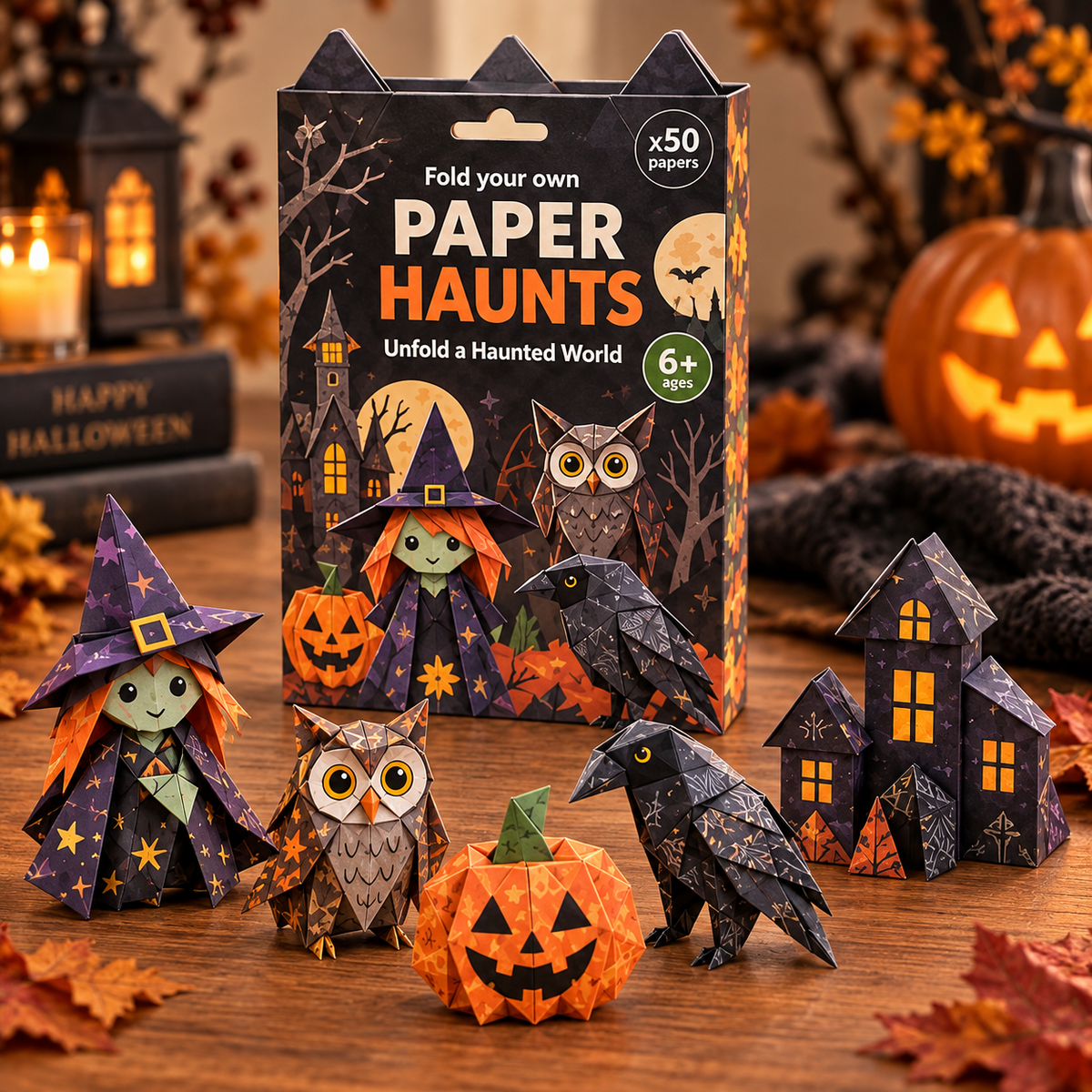 Spooky Friends Paper Haunts Halloween craft set