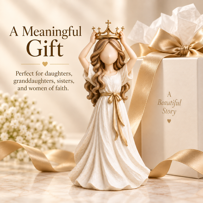 👑✝️She Wears Her Crown in Faith™ Inspirational Figurine