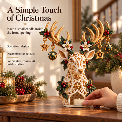 🔥Starlit Reindeer Christmas Candle Holder