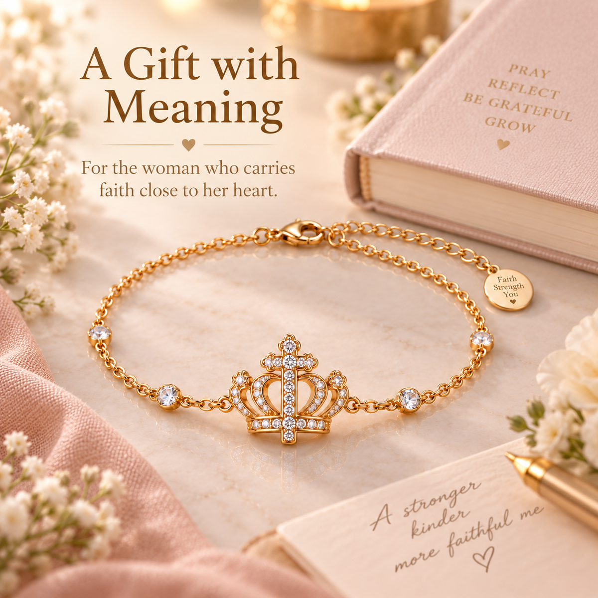 A meaningful faith inspired bracelet gift