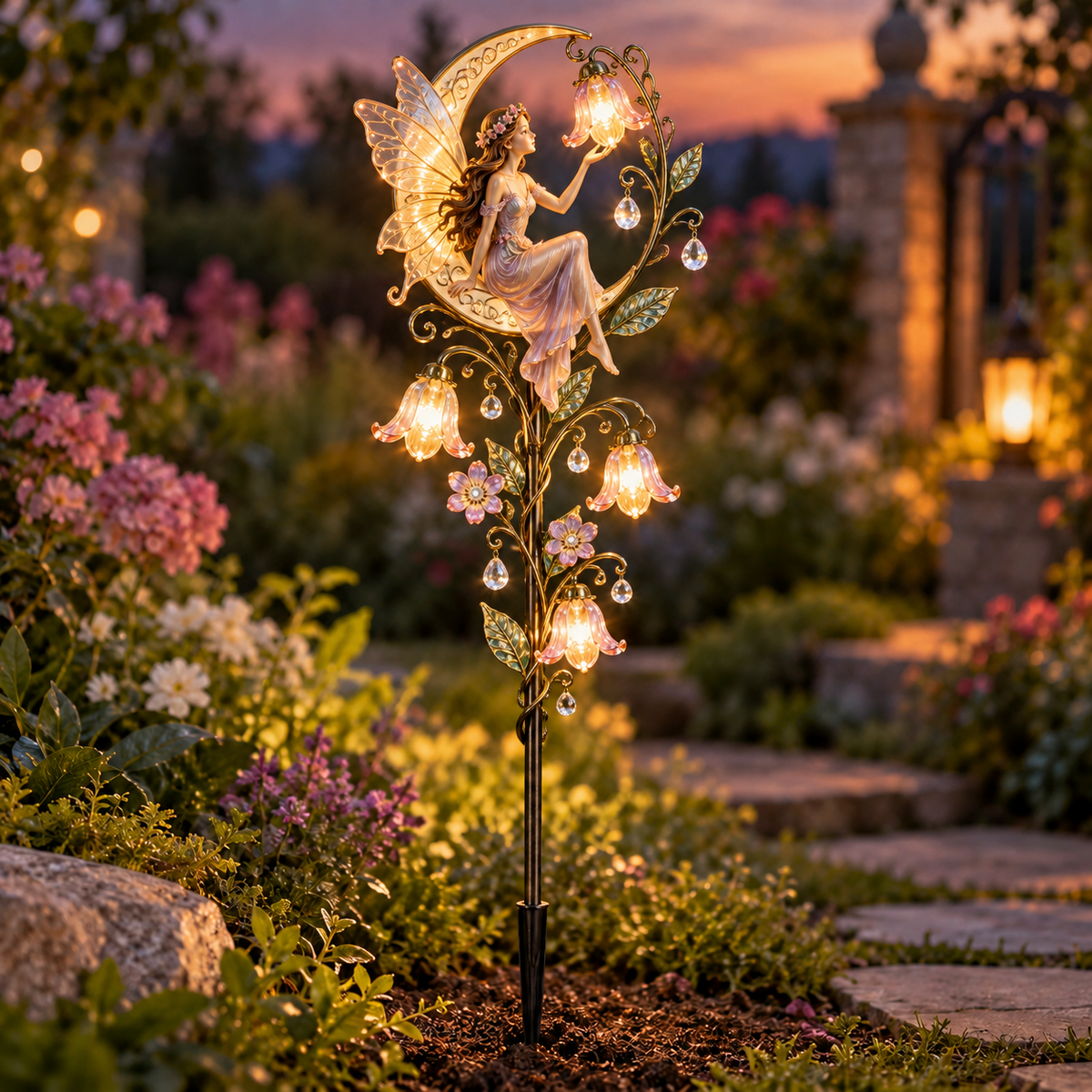 ✨🧚‍♀️Enchanted Fairy Solar Garden Stake Light