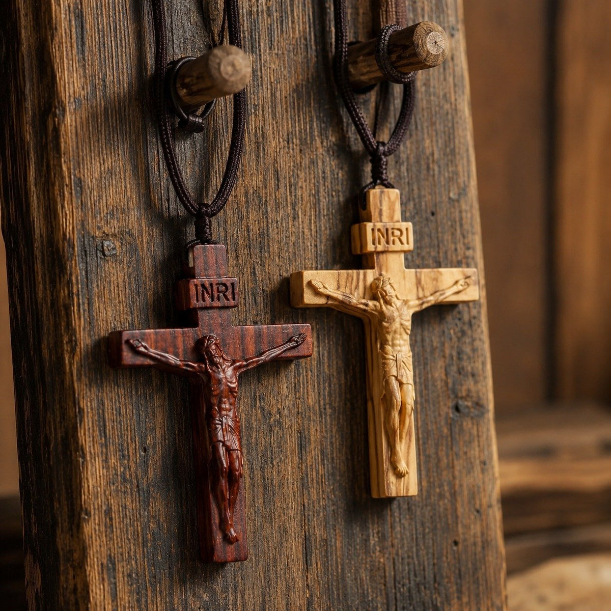 ✝️100% Handmade Wooden Jesus Cross Necklace(𝐃𝐚𝐧𝐢𝐞𝐥 𝐁𝐫𝐨𝐨𝐤𝐬 𝐇𝐚𝐧𝐝𝐦𝐚𝐝𝐞®)