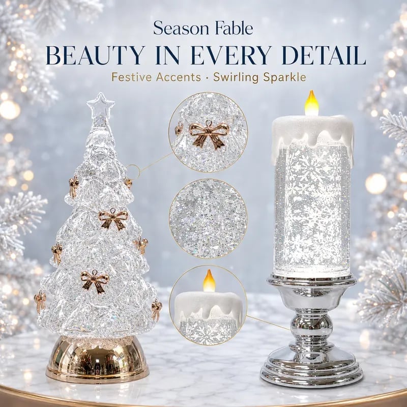❄️Winter Wonderglow™ – Lighted Musical Christmas Snow Globe Lantern