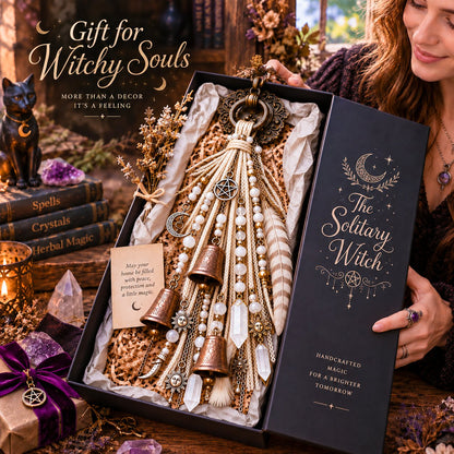 ⭐2026 USA Sale: Up to 50% OFF -🔮Witchy Door Charm - Bells, Crystals & Celestial Hanging Decor