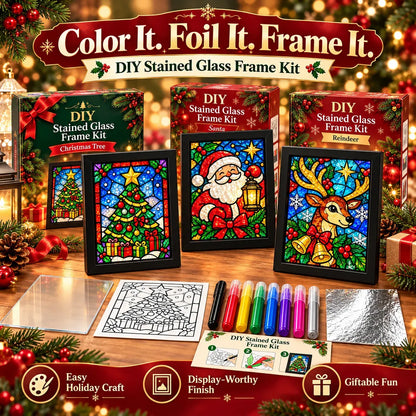 🔥😍Make Your Own Holiday Window Art | Festive DIY Frame Craft Kit