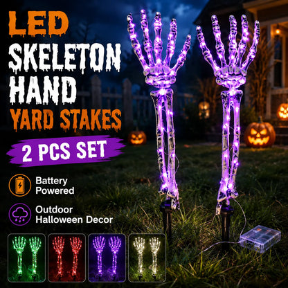 💀Skeleton Hand Lights — Give Your Halloween Path a Spooky Glow!🎃✨