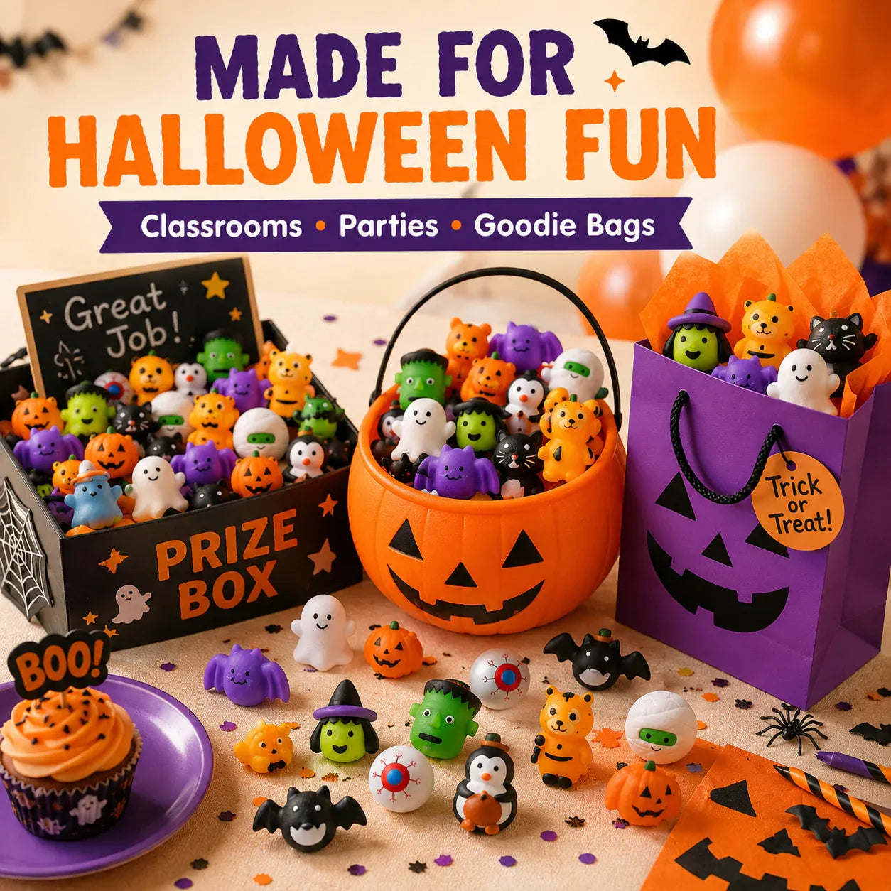 🔥Last Day 49% OFF - 🎃 30Pcs/Pack Halloween Mochi Squishy Toys