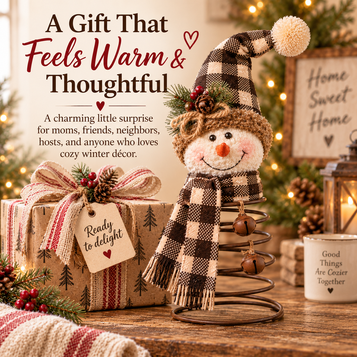 ☃️Winter Wobble Snowman™ – Rustic Snowman Collection