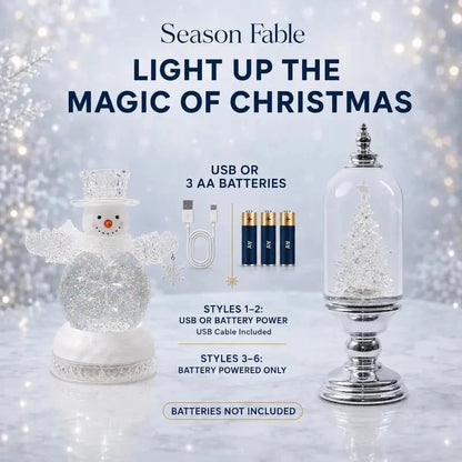 ❄️Winter Wonderglow™ – Lighted Musical Christmas Snow Globe Lantern