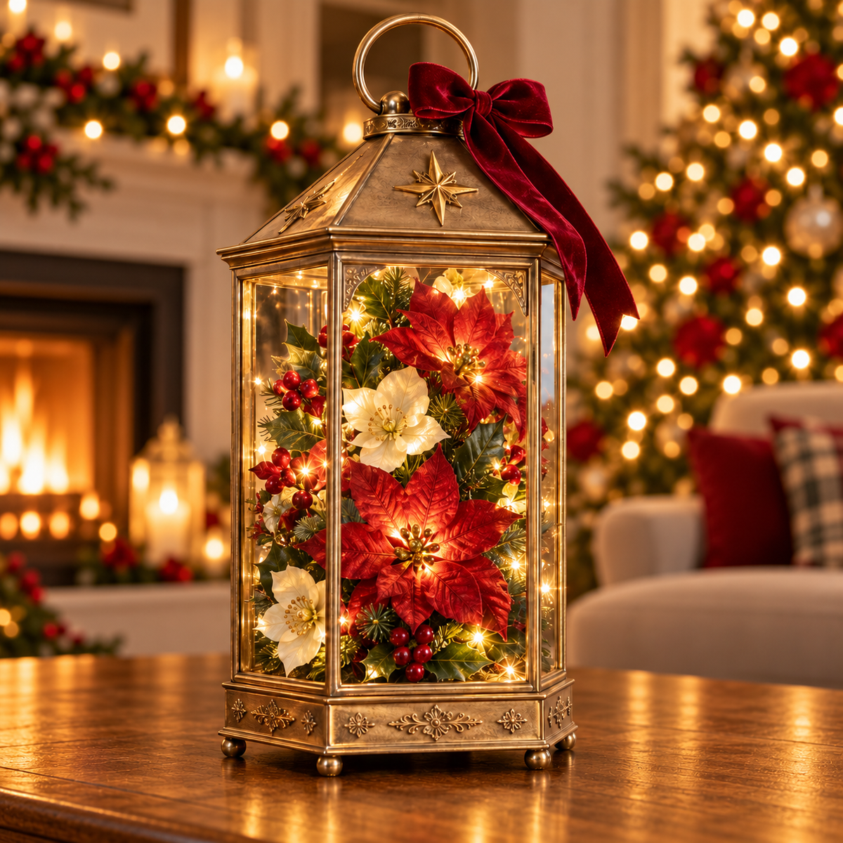 🎄 Christmas Bloom™ Lighted Vintage Lantern