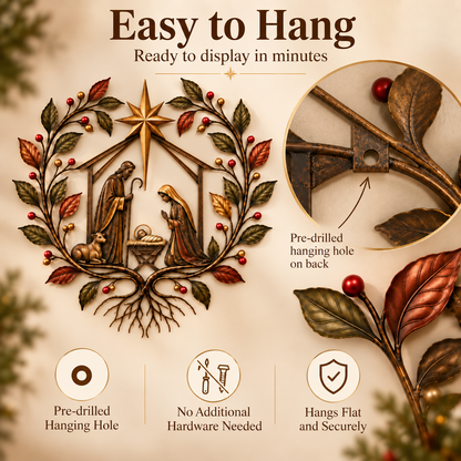 ✝️🌿Bethlehem Blessing Nativity Tree of Life Wall Decor