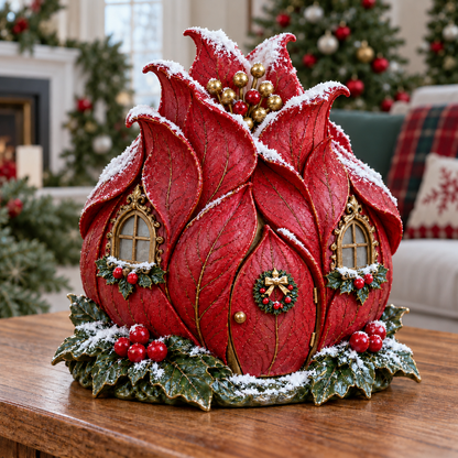 ✨🌺Christmas in Bloom – Lighted Fairy & Flower Cottage Collection