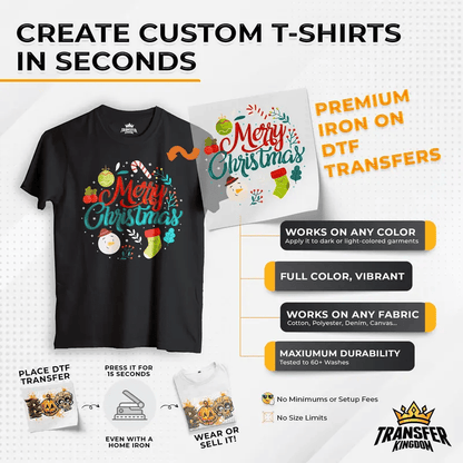 🎃🎄Festive DTF Transfer Collection—Create Custom Apparel From Fall to Winter