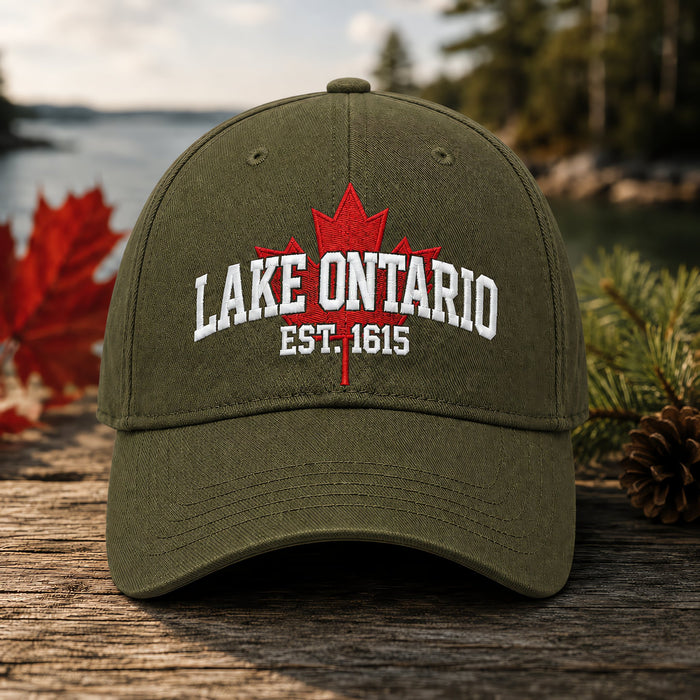 Army Green Lake Ontario Heritage Cap