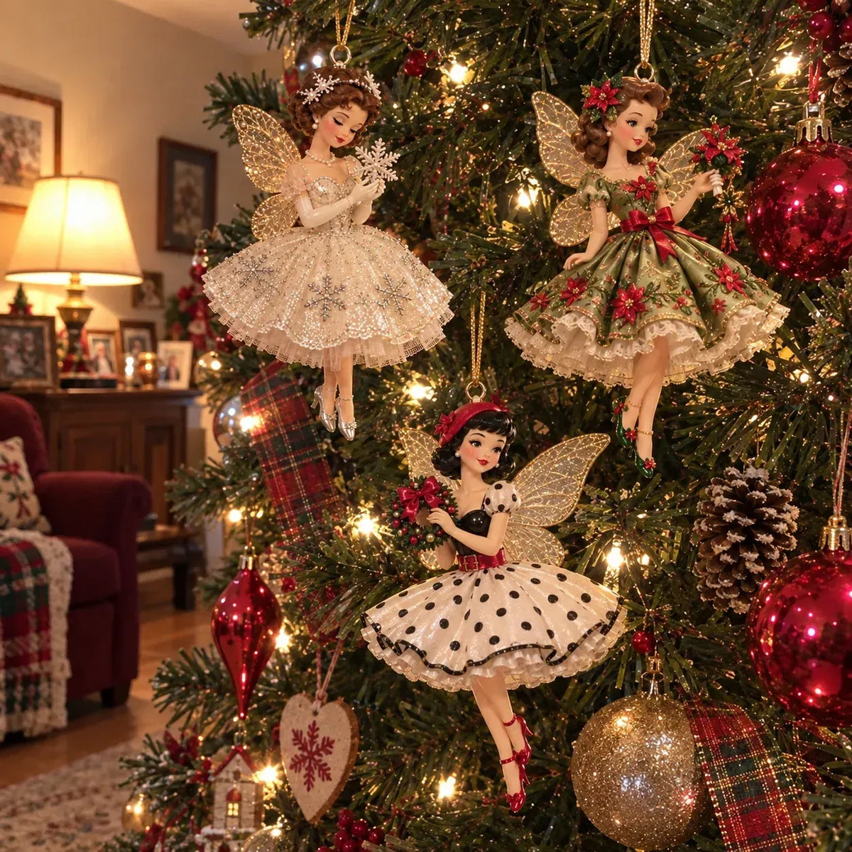 Vintage Fairy Christmas Ornaments – A Touch of Old-Fashioned Magic