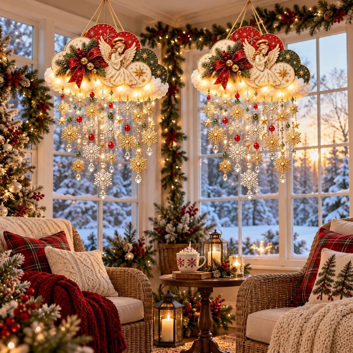 🔥😍Glowing Snowfall Cloud – Magical Holiday Decor☁️