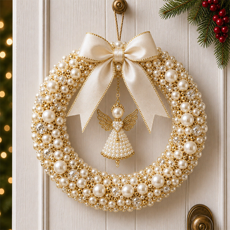 💎🎀DIY Beaded Christmas Wreath Kit – Create Your Own Holiday Door Décor