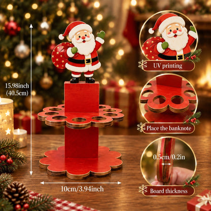 💵Christmas Tabletop Wooden Money Holder -🎁Turn Cash Into a Festive Centerpiece