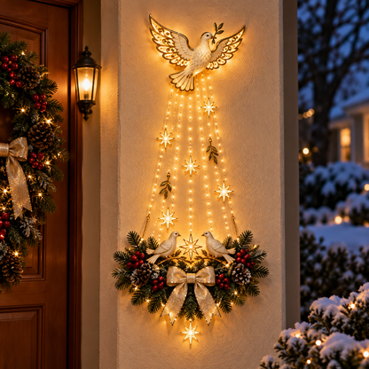 ✨Last Day 49% OFF✨✝️Light of Faith Christmas Wall Decor Collection – Jesus, Angel, Dove & Three Kings