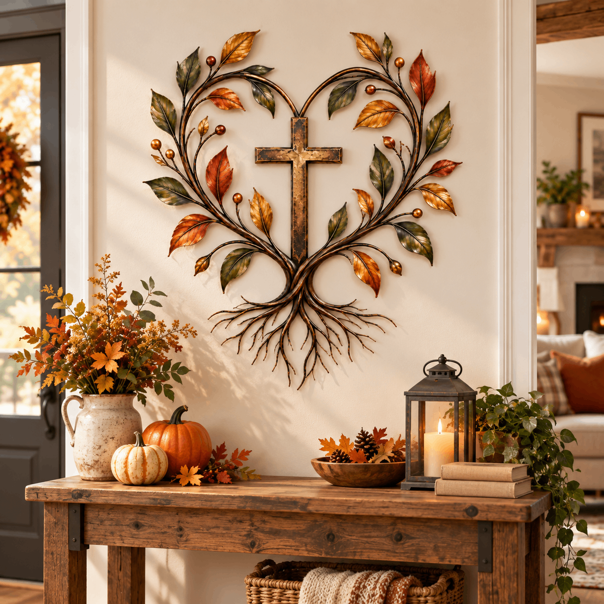 ✝️🌳Faith & Roots Tree of Life Cross Wall Decor