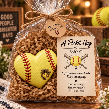 🏆 Sports Pocket Hug – Inspirational Keepsake Gift for Athletes & Sports Lovers ❤️