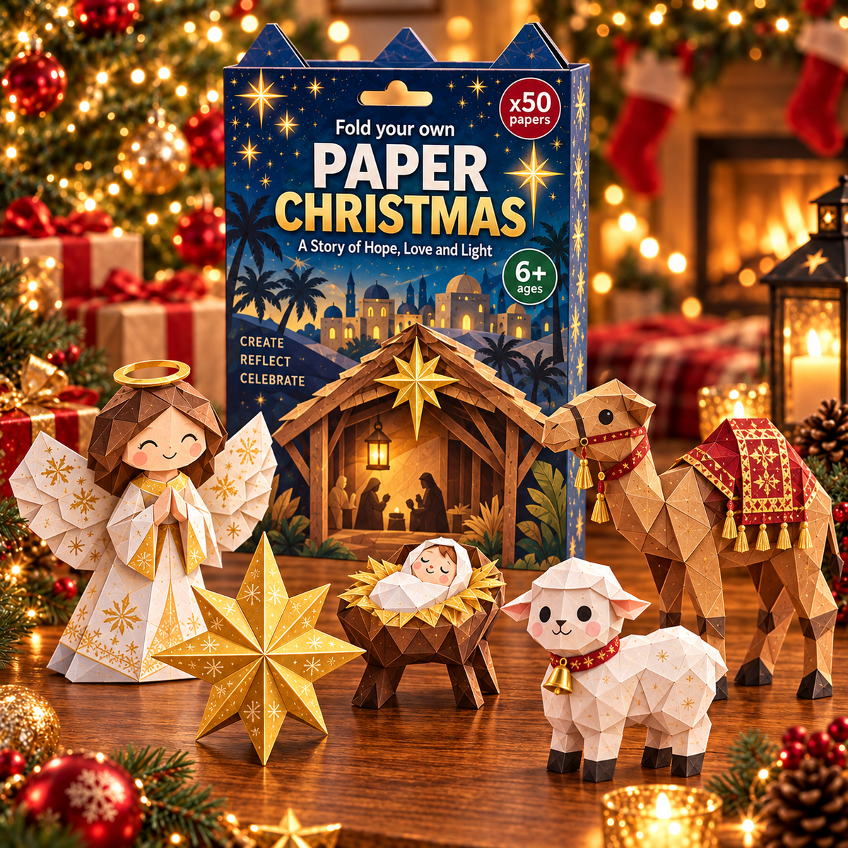 🧘Fold Your Own Magical Christmas World- 🎄3D DIY Paper Christmas(💕Step-by-Step Guide Included)