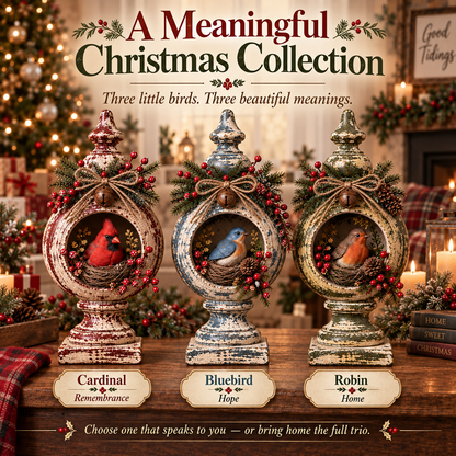 Vintage Christmas Bird Keepsake Collection🐦-A little Christmas visitor that feels like home