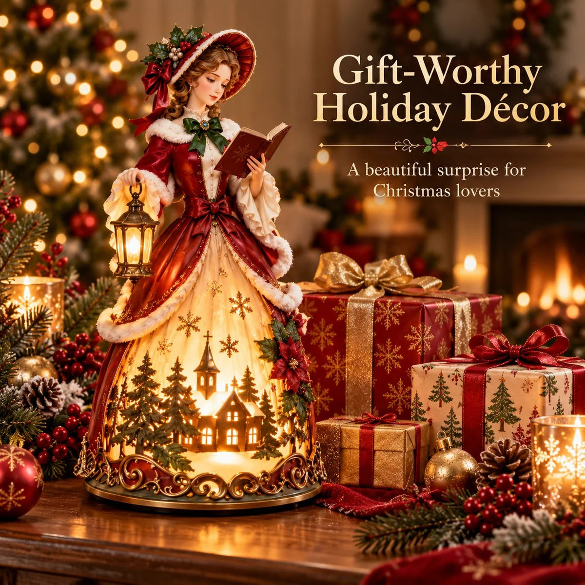 🔥The Christmas Storykeeper™ – Light-Up Figurine✨