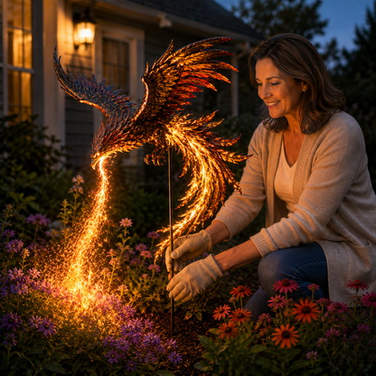 🐦‍🔥2027 Fellime® Solar Powered Phoenix Fire Garden Light Decoration