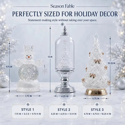 ❄️Winter Wonderglow™ – Lighted Musical Christmas Snow Globe Lantern