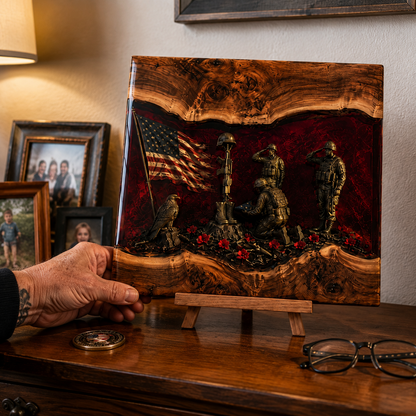 ✨Handcrafted Veteran Memorial Display Boards