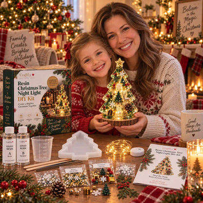 🎄DIY Christmas Tree Night Light Kit — 💕 Step-by-Step Guide Included