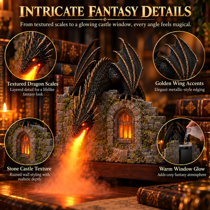 🔥🐉Enchanted Dragonfire Humidifier – A Touch of Magic for Your Cozy Corner