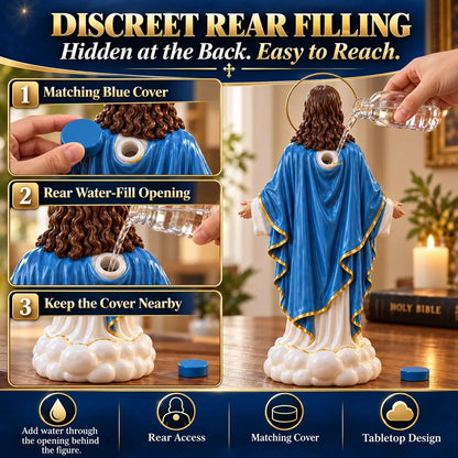 🎁 FINAL DAY – 49% OFF! ✝️✨ Sacred Mist Humidifier — Elegant by Day, Heavenly Glow by Night ☁️